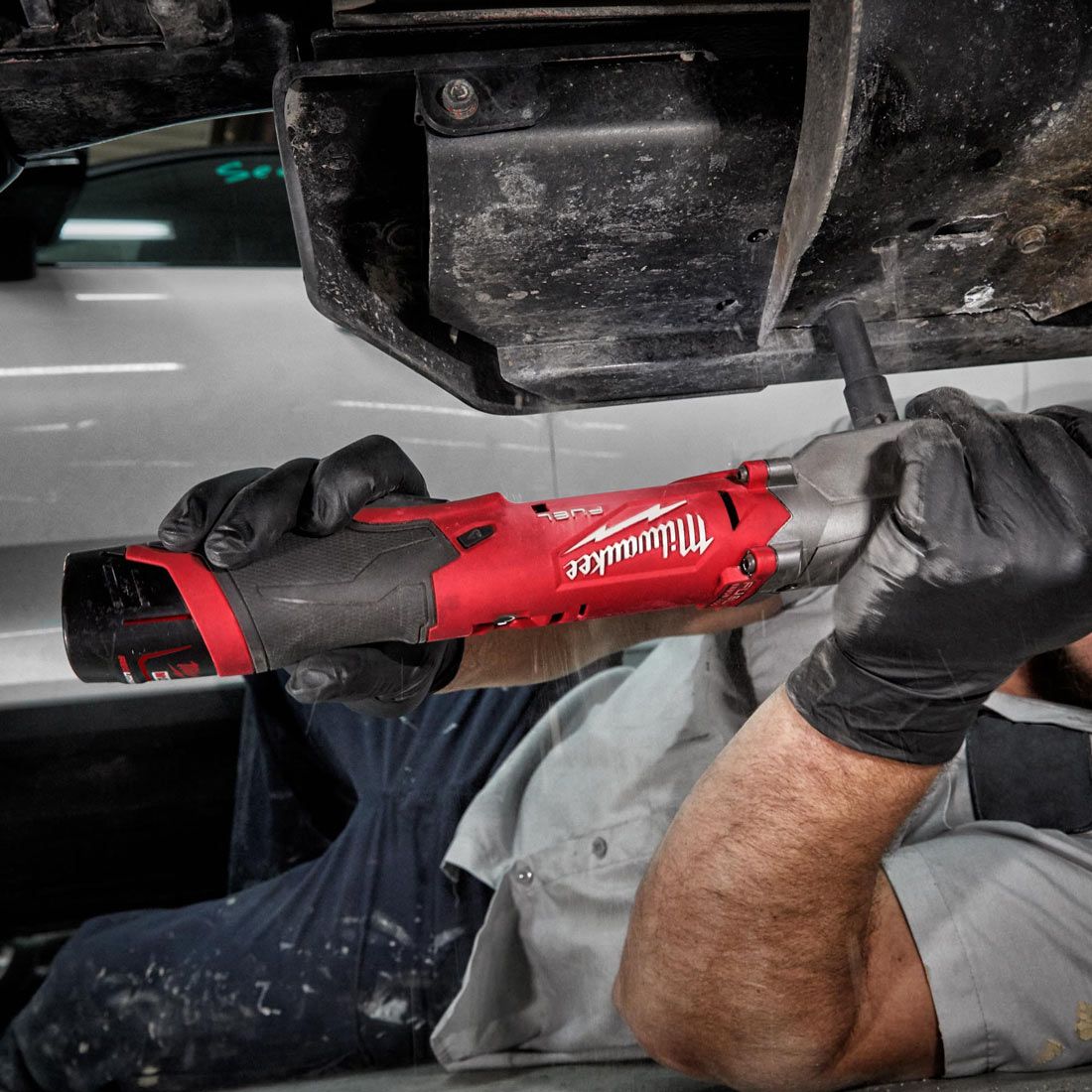 Milwaukee M12FRAIWF38-0 FUEL 12V Li-Ion RedLithium Brushless Cordless Right Angle Impact Wrench