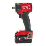 Milwaukee M18FIW2F12-502X M18 18V Fuel 1/2" Compact Impact Wrench & 2x 5.0Ah Batteries