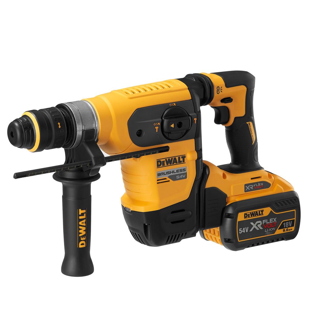 DeWalt DCH614X2-GB 54v XR FLEXVOLT Brushless SDS MAX Hammer Drill & 2x DCB547 Batteries