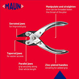 Maun Snipe Nose Parallel Plier 125 mm