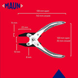 Maun Round Jaws Parallel Plier 140 mm