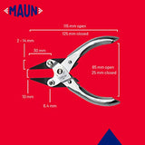 Maun Snipe Nose Parallel Plier 125 mm