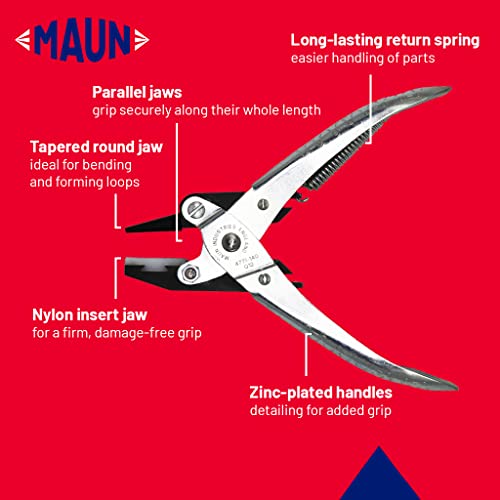 Maun Round Jaws Parallel Plier 140 mm