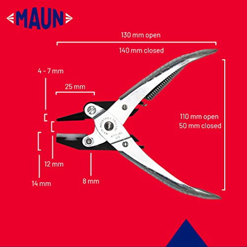 Maun Round Jaws Parallel Plier 140 mm