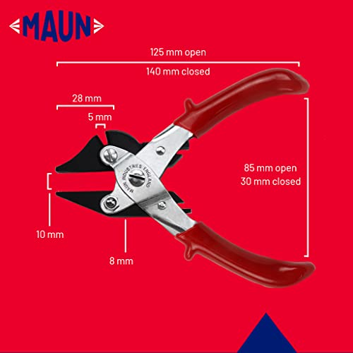 Maun 4960-140 Side Cutter Parallel Plier for Hard Wire Comfort Grips 140 mm