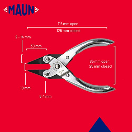 Maun Snipe Nose Parallel Plier 125 mm