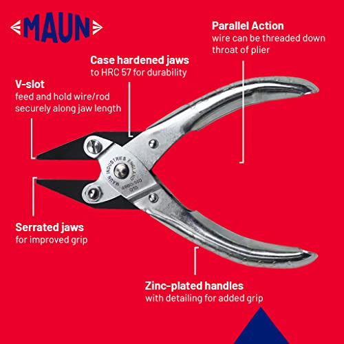 Maun 4860-140 Flat Nose Parallel Plier 140 mm