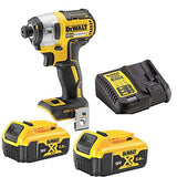 DeWalt DCF887P2NC - XR 18V Brushless 2nd Generation, 3 Speed Impact Driver complete with 2 x 5.0Ah Batteries & Charger (No Case)