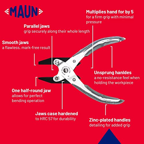 Maun Round Jaws Parallel Plier 140 mm